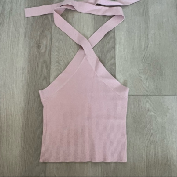 Aritzia Wilfred cayenne halter top pink NEW - Picture 1 of 4